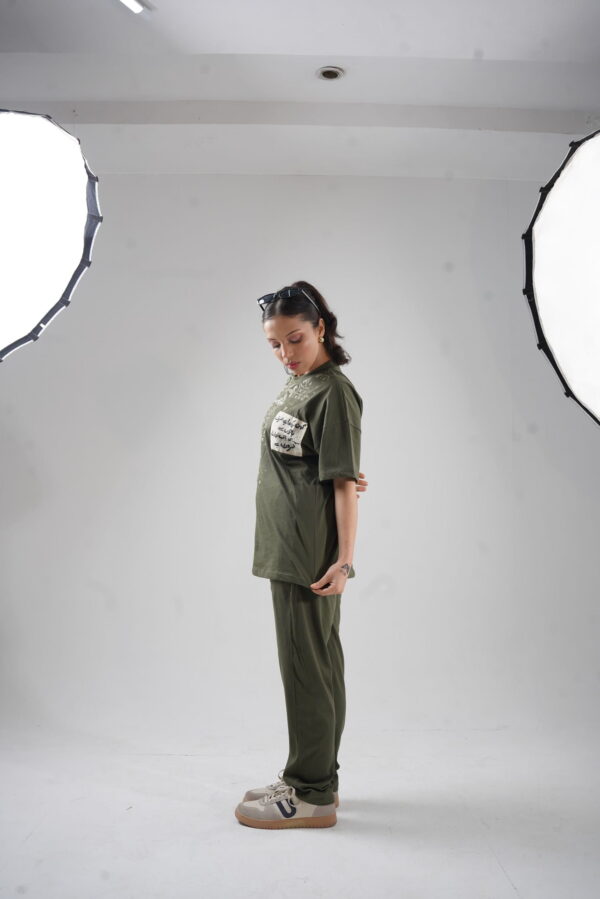 Olive Drift Relaxed Trousers