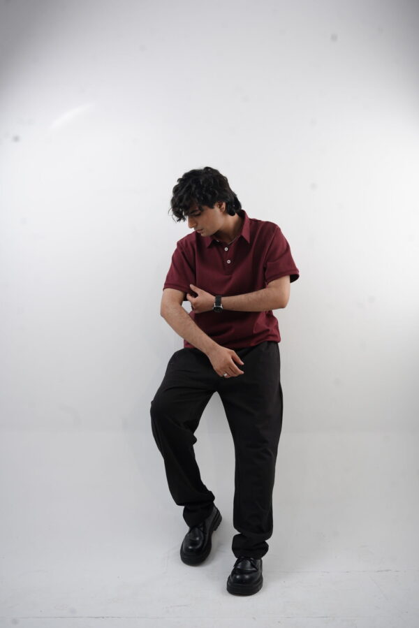 Maroon Edge Polo